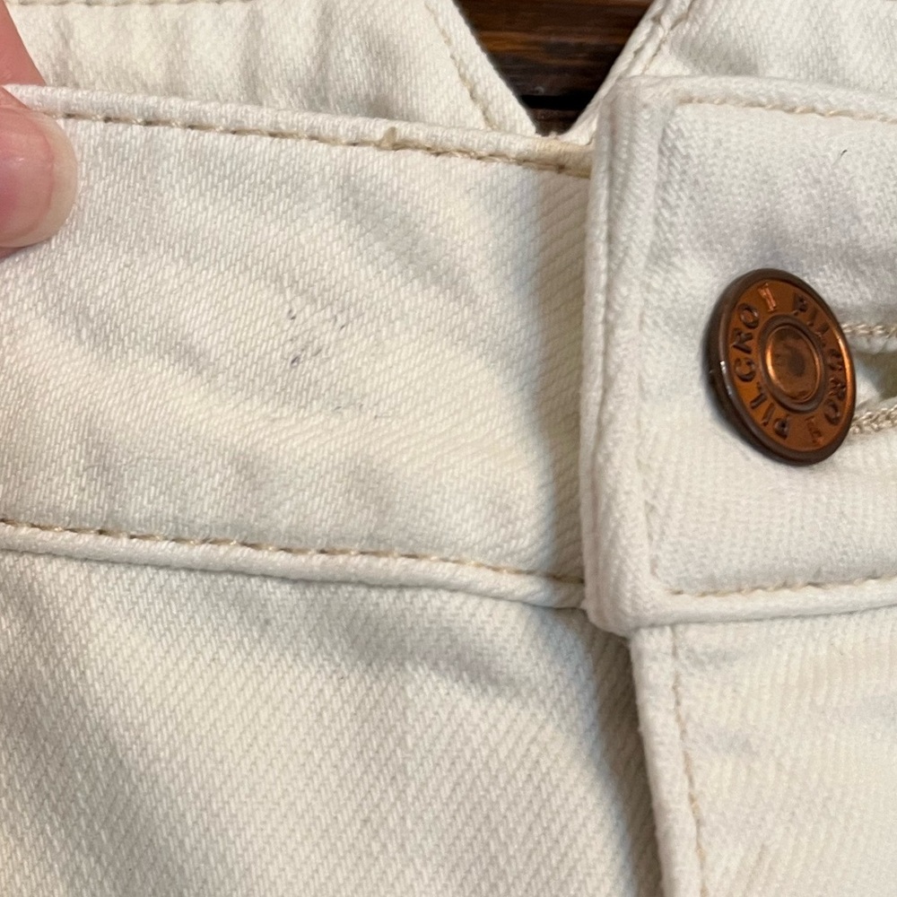 Anthropologie Pilcro Cream/Ivory Straight Trouser Jeans, 28 - Picture 8 of 13